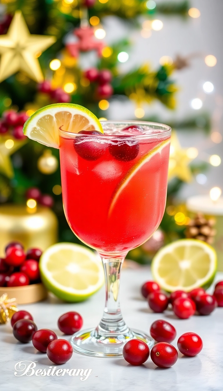 21 Christmas Cocktails That Will Make Your Holiday Party Unforgettable (You Won't Believe #15!) - 18. Cranberry Ginger Fizz