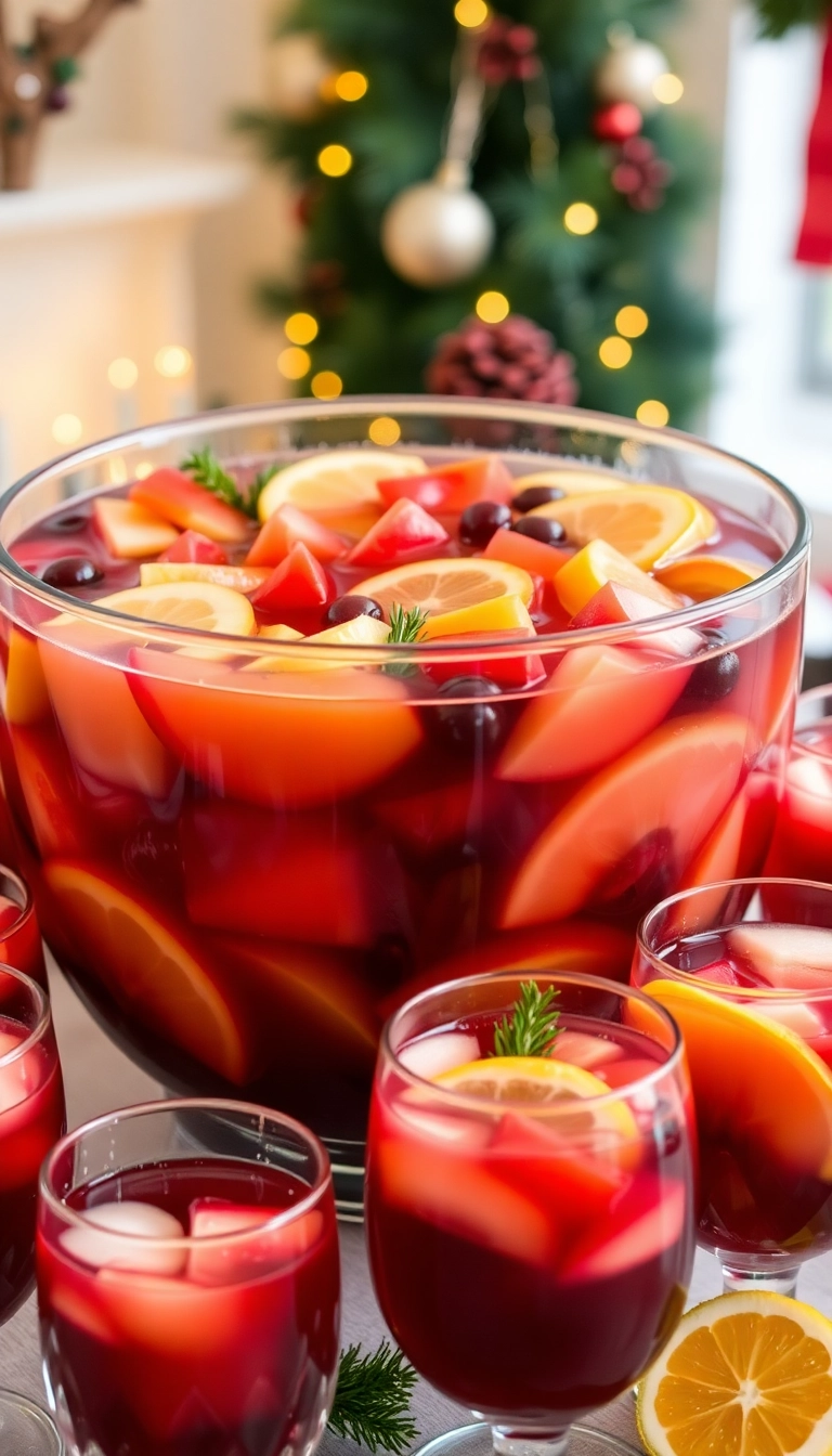 21 Christmas Cocktails That Will Make Your Holiday Party Unforgettable (You Won't Believe #15!) - 19. Holiday Sangria