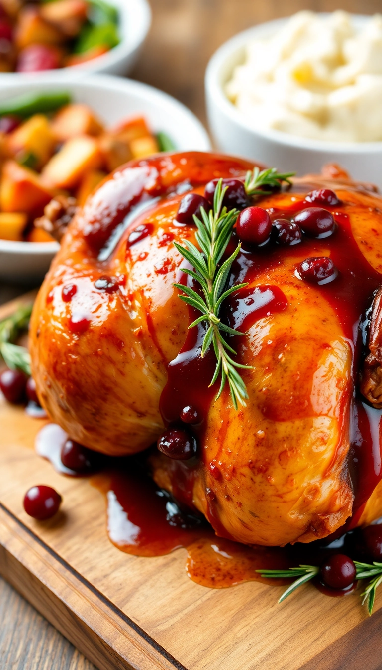 21 Savory Cranberry Recipes That Will Elevate Your Dinner Game (Prepare to Be Amazed by #8!) - 1. Cranberry-Glazed Roast Chicken