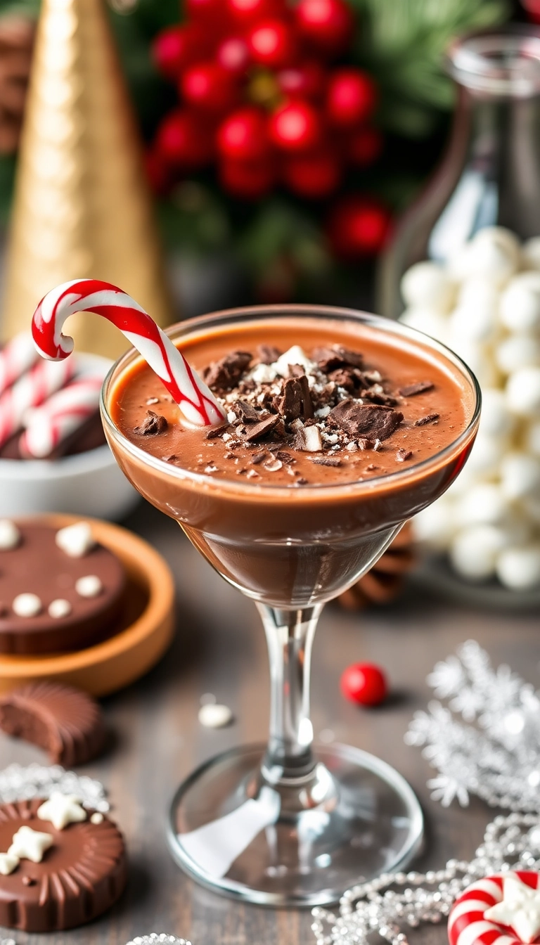 21 Christmas Cocktails That Will Make Your Holiday Party Unforgettable (You Won't Believe #15!) - 14. Chocolate Peppermint Cocktail