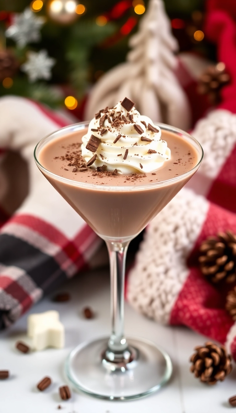 21 Christmas Cocktails That Will Make Your Holiday Party Unforgettable (You Won't Believe #15!) - 10. Hot Chocolate Martini