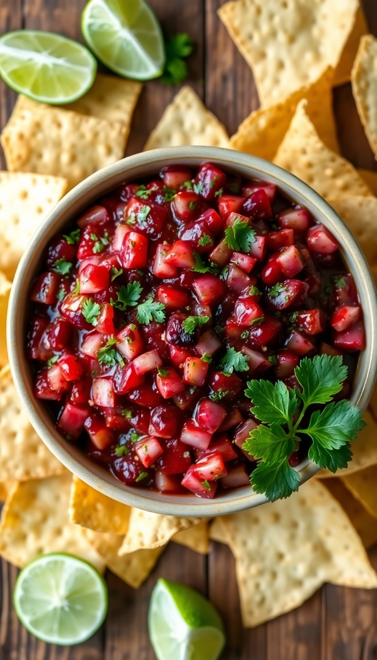 21 Savory Cranberry Recipes That Will Elevate Your Dinner Game (Prepare to Be Amazed by #8!) - 13. Cranberry and Cilantro Salsa