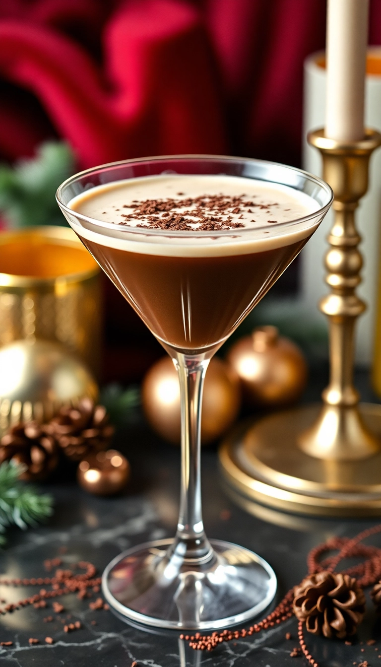 21 Christmas Cocktails That Will Make Your Holiday Party Unforgettable (You Won't Believe #15!) - 20. Chocolate Martini