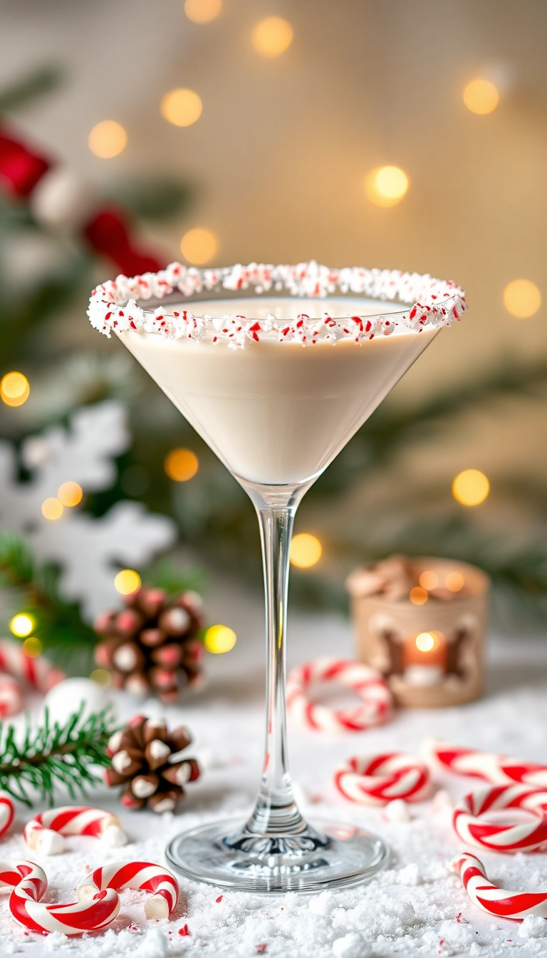 21 Christmas Cocktails That Will Make Your Holiday Party Unforgettable (You Won't Believe #15!) - 6. Peppermint Bark Martini