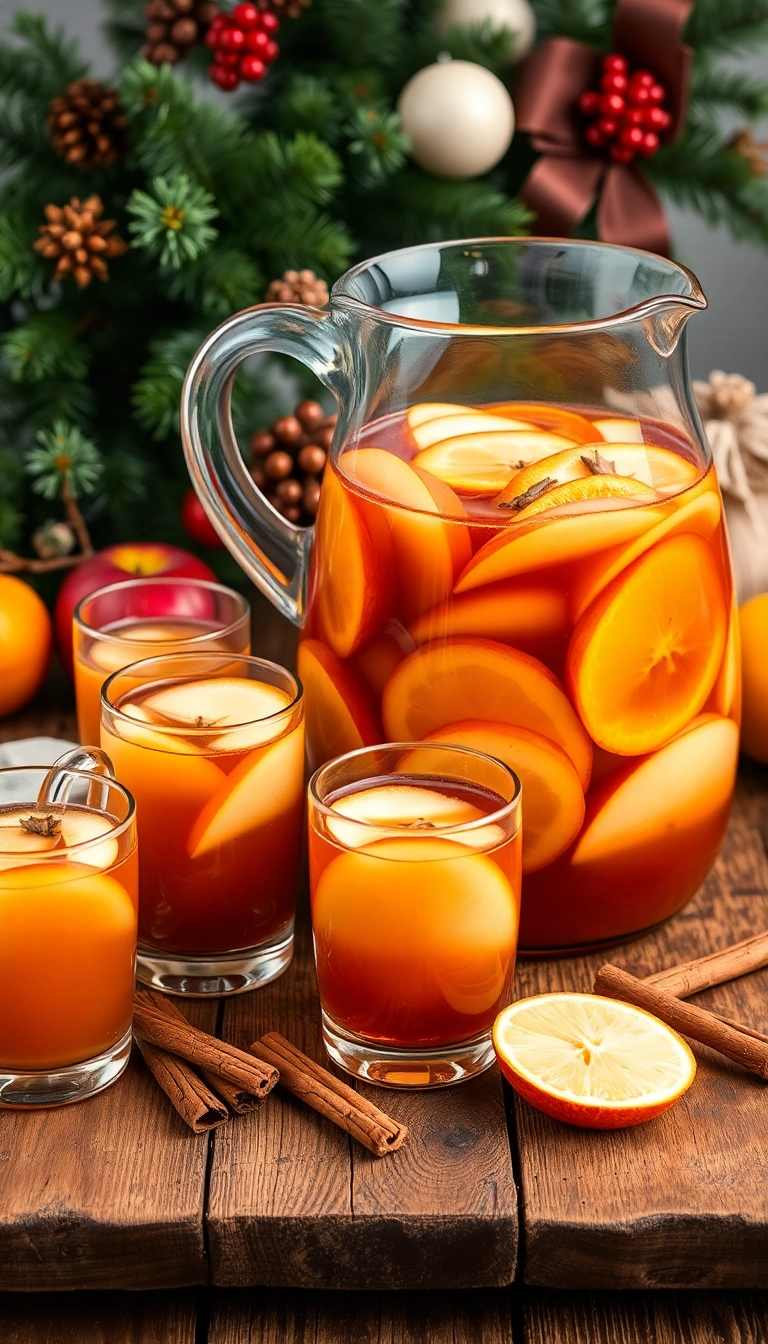 21 Christmas Cocktails That Will Make Your Holiday Party Unforgettable (You Won't Believe #15!) - 5. Spiced Apple Cider Sangria